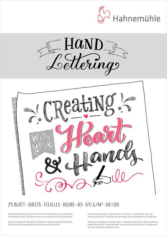 Hand Lettering blok A3